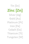 Zinc [Zn]