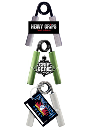 Beginner Set includes 3 grippers for building grip strength